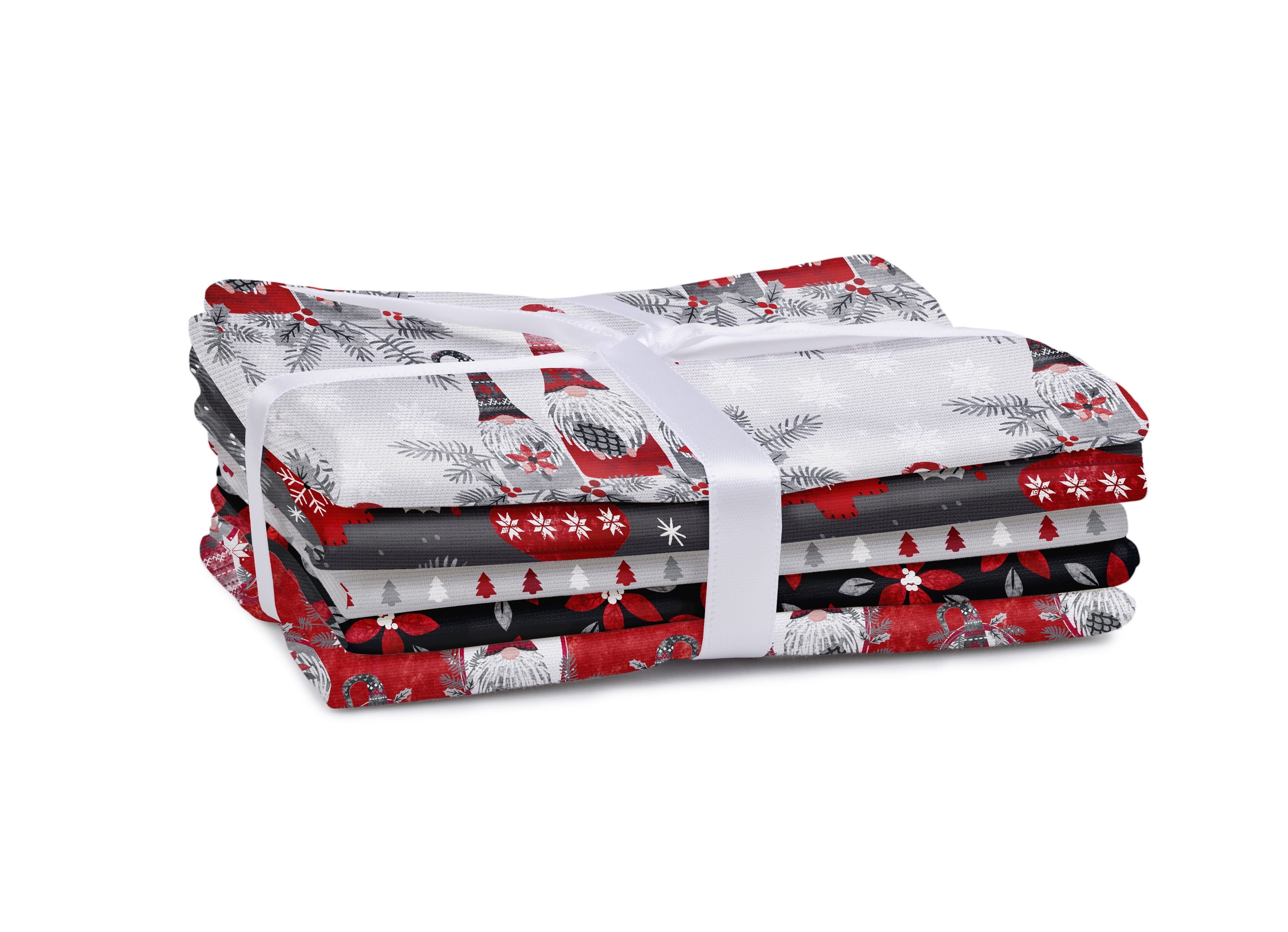 Create It 18"x21" Cotton Holiday Precut Sewing & Crat Fabric Bundle, Multicolor 10 pieces