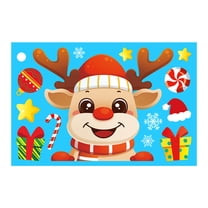 Christmas Window Clings Snowflakes Santa Claus Reindeer Window Decals Snowman Window Stickers for Christmas Decorations Window Decor Holiday Winter Xmas Party Supplies