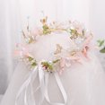 thumbnail image 3 of Diadema de flores para mujer, corona, guirnalda Floral para boda, festivales de boda, accesorios para fotos TUNC Sencillez, 3 of 4