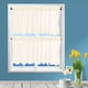thumbnail image 5 of Yuarrent 2 uds encaje café cocina volante ventana cortina cenefa semitransparente cortinas de gasa tratamiento de ventana Decoración del hogar Beige 130x41, 5 of 6