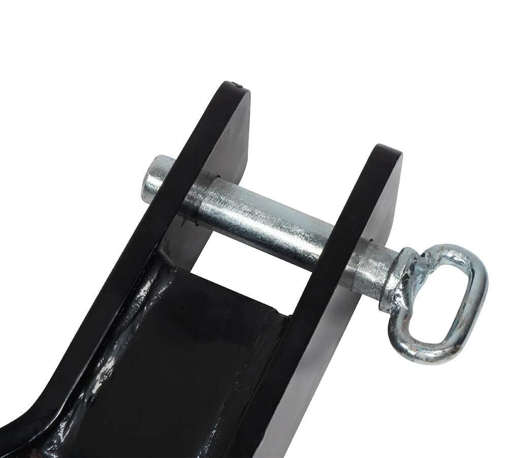 3 Point Trailer Hitch 2" Receiver & Shackle Hitch Receiver with 5/8" Hitch Lock Pin & 3/4'' D Ring Shackle - 11000 lbs WLL - Heavy Duty Trailer Draw Bar Adapter Category 1 Tractor Tow