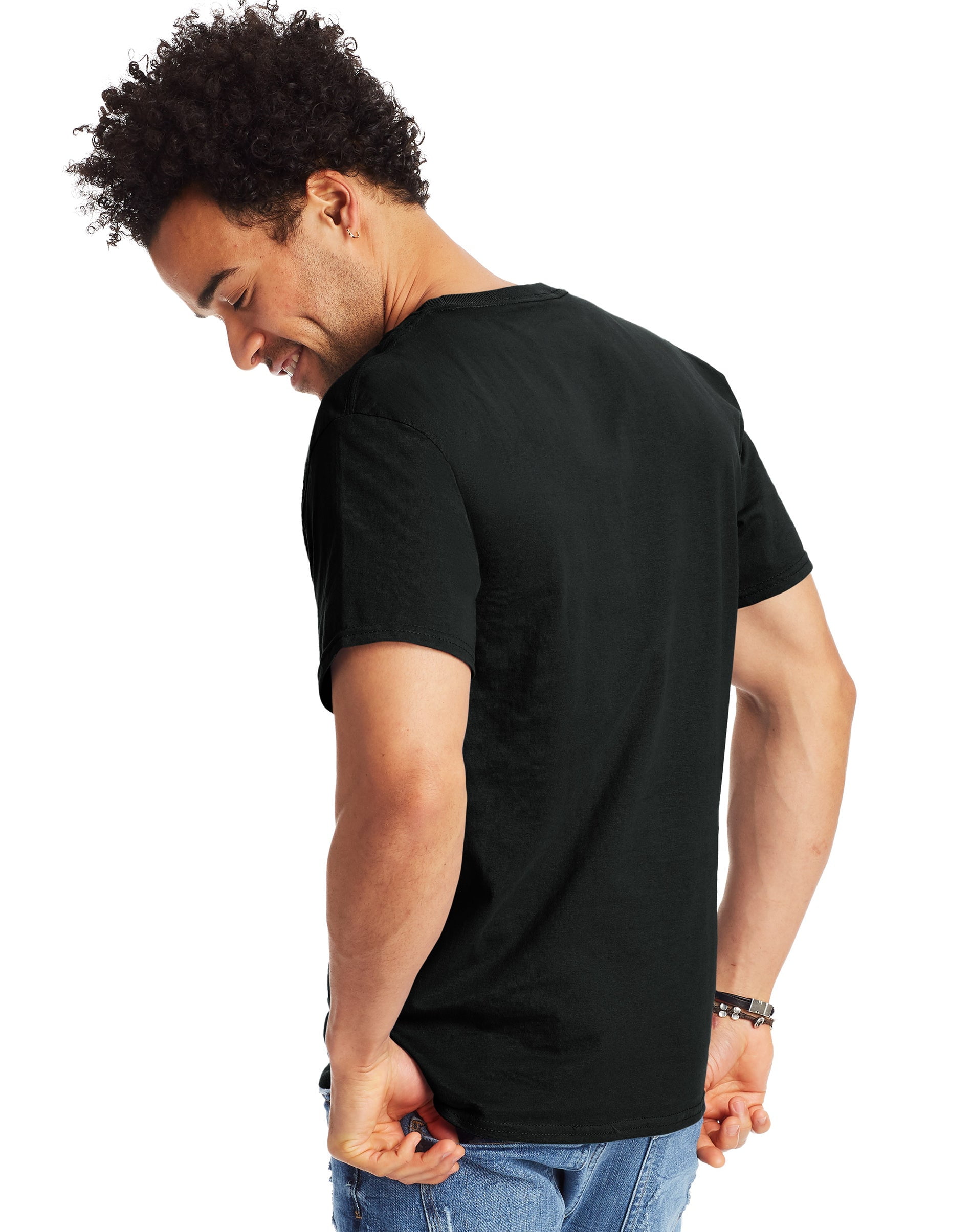 Hanes Authentic Men's T-Shirt Short Sleeve Tee Crewneck Big & Tall Sizes Available sz S-5XL