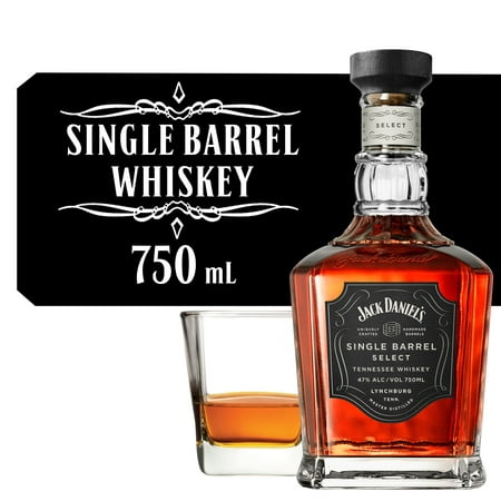 Jack Daniel's Single Barrel Select Tennessee Whiskey, 750 ml Bottle, 94 Proof