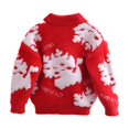 thumbnail image 5 of Baby Girls Gradient Knit Sweaters Round Neck Long Sleeve Pullover Top Oversized Casual Sweater Classic Warm Tops Winter Outfits for Toddler Baby Boys Girls Size 7-8, 5 of 8