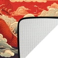 thumbnail image 5 of Chinese Japanese Red Dragon Area Rug Rectangle Area Rug, Soft Rug for Entryway & Hallway, Durable, Kid & Pet Friendly, Boho Chic Accent Rug, Colorfast Print, Long‑lasting, 5 of 6