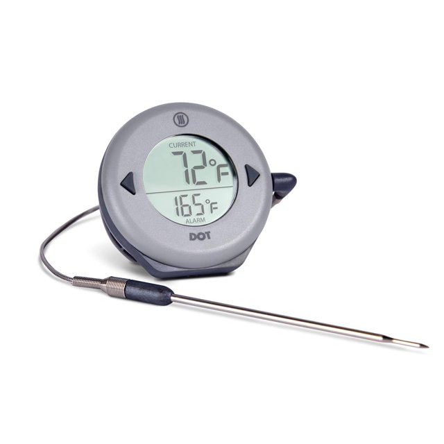 ThermoWorks DOT \u2014 Chefs‘ Favorite Simple Alarm Thermometer - Dove Grey