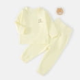 thumbnail image 2 of mgoYE Toddler Baby Boys Girls Clothes 3 6 12 18 24m 3t 4t Long Sleeve Ribbed Top and Pants Set 2 Piece Solid Color Fall Winter Outfits Size 2-3 Years, 2 of 9