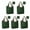 Dark Green Christmas-1, variant on 5 Pack Foldable Shopping Bag,Dark Green Christmas Ornament Pattern Reusable Grocery Bags with Pockets,Large Reusable Tote Bags with Handles Waterproof & Lightweight