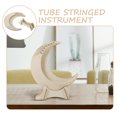 thumbnail image 4 of LEEYNEER 1 Set of Lyre Harp Moon Shaped Harp Instrument Wood Body 7-String Harp Beginner Musical Instrument, 4 of 6