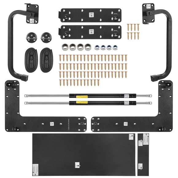 Kit de lit escamotable KFFKFF, taille double, kit de quincaillerie mécanique pour lit mural vertical de luxe à monter soi-même, support de cadre de lit robuste à levier pneumatique