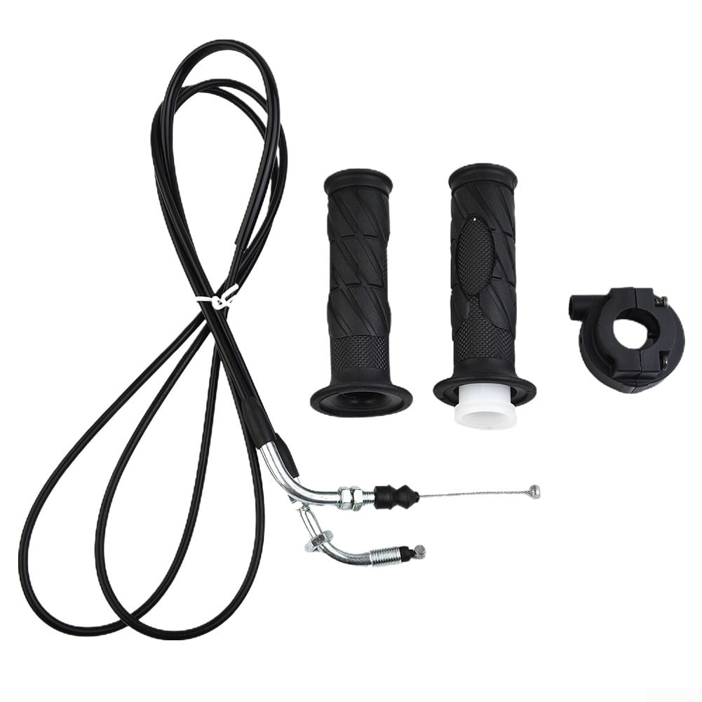 2pcs Moped Scooter Motorcycle Throttle Handle Turn Handlebar Grip Cable Throttle For GY6 125-150CC ATV/Bike