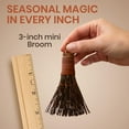 thumbnail image 5 of Cinnamon Broom - Cinnamon Scented 3in (6 Pack) Mini Broomsticks - Decorative Witch Broom for Door Protection & Halloween Décor, 5 of 6