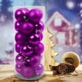thumbnail image 4 of Darzheoy 24Pcs Christmas Balls Ornaments Christmas Xmas Tree Bauble Hanging Home Party Ornament Decor 60mm, 4 of 5