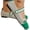 Green, variant on Women's Knitted Cap Toe Mary Jane Shoes,Comfortable Square Toe Arch Support Walking Shoes Soft Sole Strappy Mesh Office Work Dress Shoes Elegant Ballets Flats