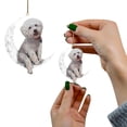 thumbnail image 4 of LKWLPD Dog Memorials & Funerary On The Moon Dog Memorial Keepsake Christmas Remembrance Ornament To Remember Loved Loss Of Pet Gifts Dog Angel Memorial Gifts Dog Memorial Gifts, 4 of 6