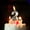 C, variant on Big 3D Number 4 Birthday Candle, 5.6 Inch Tall Drip-Resistant Multicolor Wax Cake Topper for Adult Milestone Parties, Eye-Catching Celebration Decoration for Desserts, By Harlik