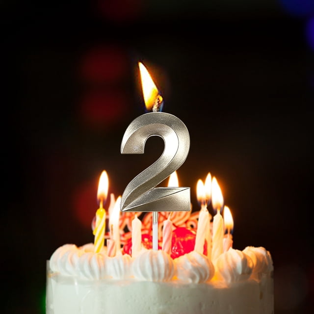 Cqxid Candles & Holders Under $5 Birthday Candles Extended Big Number Candle Multicolor 3D Design Cake Topper Decoration For Any Celebration