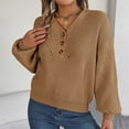 thumbnail image 2 of EDFBUYKRS Female Sweaters Women's Boyfriend Cardigan Sweater, Lightweight Fall Sweater L, 2 of 5