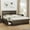 Brown, variant on Brafabhome Fluted Full Bed Frame with 2 Storage Drawers, Wooden Platform Bed with Charging Station Headboard and Solid Wood Leg for Bedroom Apartment Hotel, No Box Spring Needed