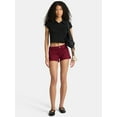 thumbnail image 2 of No Boundaries Faux Suede Low-Rise Hot Shorts, 2'' Inseam, Women's, 2 of 4
