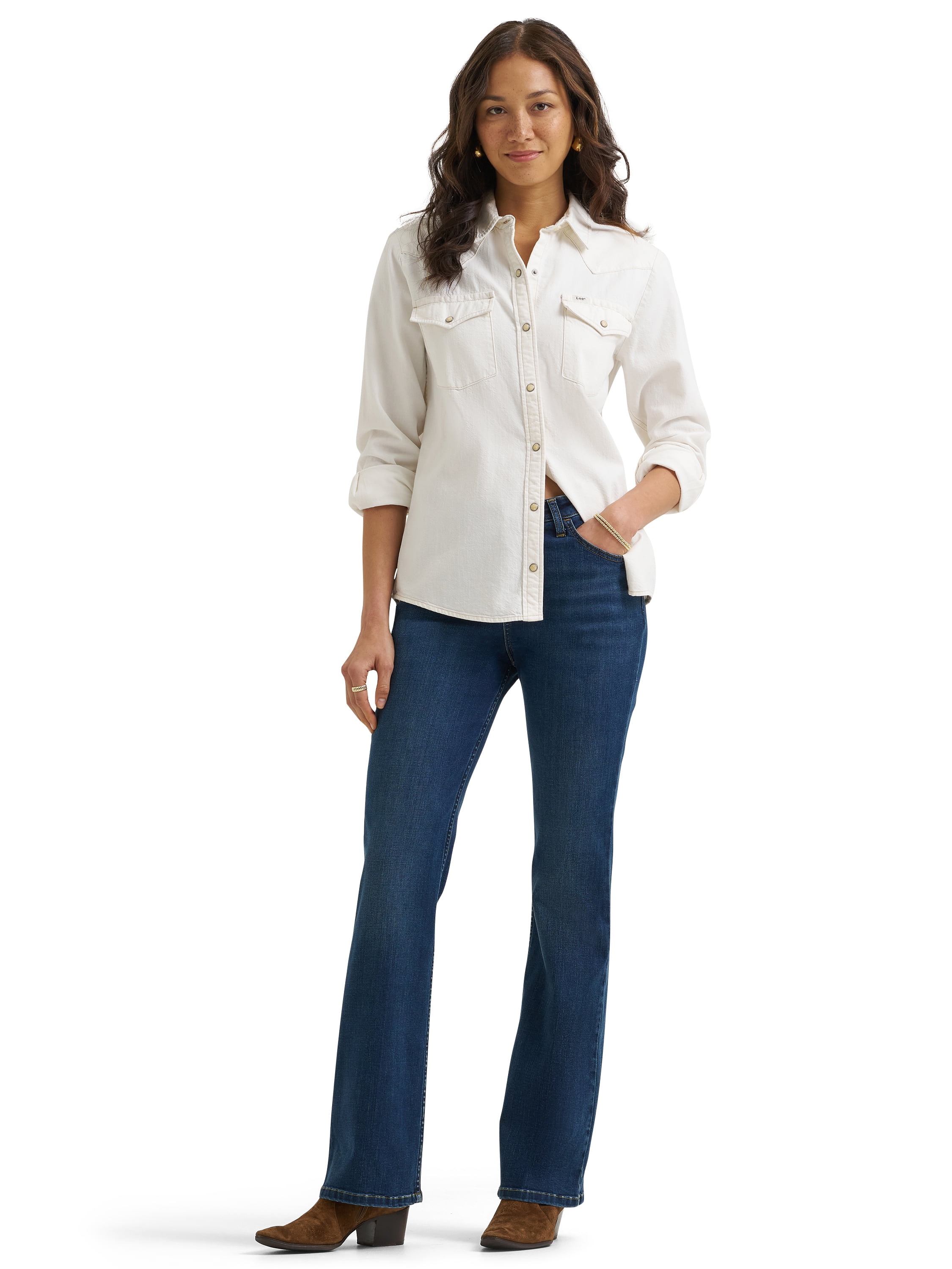 Lee® Women's and Plus 31" Mid Rise Bootcut Core Denim Jeans