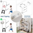 thumbnail image 6 of Shoe Storage Cabinet with 2 Flip Drawers, Freestanding Narrow Shoe Organizer with Adjustable Shelf & Metal Legs for Entryway, Hallway, Living Room, White, 6 of 9