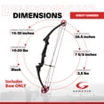 thumbnail image 3 of Genesis Archery Original Adjustable Right Handed Bow, Black (2 Pack), 3 of 9