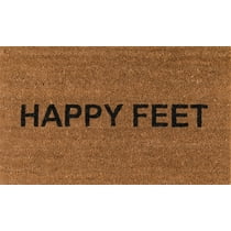Novogratz Happy Feet Mat, NATURAL