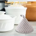 thumbnail image 3 of Tapa triangular para cazuela de cocina con lazo para colgar para cocinar y hornear en la cocina, 3 of 6