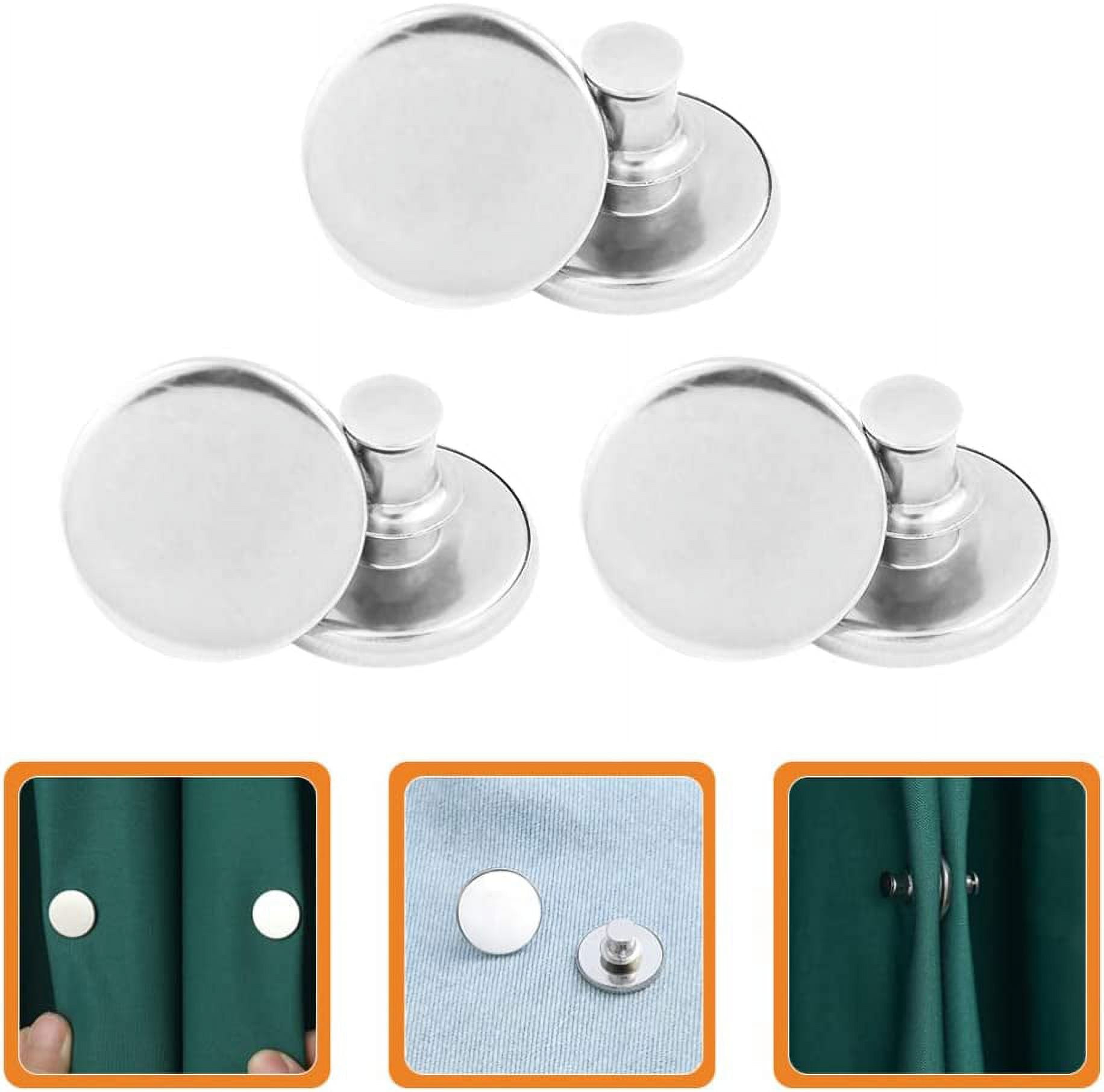 Curtain Weights Magnetic Buttons Round Curtain Magnets Closure with Back  Tack Curtain Magnetic Holdback Button DIY Craft AVAILABLE IN DIFFERENT  SIZES Furniture & Home Living, Home Improvement & Organisation, Home