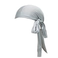 thumbnail image 2 of Mens Womens Satin Du-Rags Lightweight Headscarfs Truban Unisex Trendy Solid Color Breathable Streetwear Hip-Hop Hats & Cap, 2 of 3