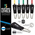 thumbnail image 3 of Resistance Bands Set (12 Piece) Includes Door Anchor, Ankle, Wrist Strap, Exercise Guide, 3 of 8