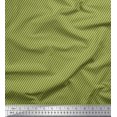 thumbnail image 1 of Soimoi Green Poly Georgette Fabric Diagonal Stripe & Dots Fabric Prints By Yard 52 Inch Wide, 1 of 3