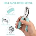 thumbnail image 3 of 6mm Single Hole Punch for Paper and Card, DIY Crafts(Green), 3 of 5