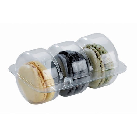 PacknWood 210MACINS3 Small Rectangular Macaron Insert 3 Macarons - 3.6 x 2.6 X0.7 In44; Pack Of 300