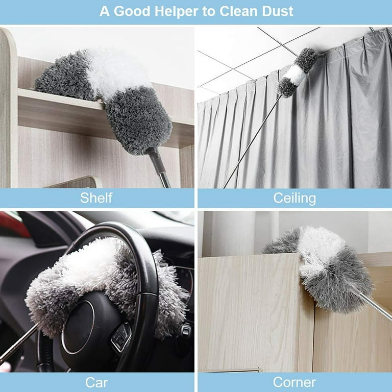  Extendable Gap Cleaning Brush, Dust Brush with Extra