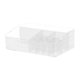 thumbnail image 1 of Caja de almacenamiento para baño, transparente, para mesa, para cosméticos, maquillaje, tocador Compartimento Blanco, 1 of 9