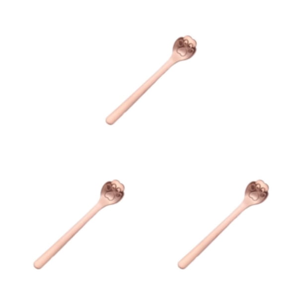 Yuarrent Cuchara versátil para té y postres para fiestas y cafeterías, esencial para beber té, tetera, cuchara de acero inoxidable, pata de Type1 NO1