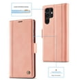 thumbnail image 2 of SaniMore for Samsung Galaxy S23 Ultra 2023 Case, PU Leather Magnetic Flip Folio Shell with Card Holders RFID Blocking Kickstand Shockproof TPU Magnetic Closure Business Cover, Rosegold, 2 of 10