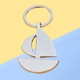 thumbnail image 6 of WHAMVOX Silver Metal Key Chain Set with Sailing Boat Design for Key Storage Lightweight and Compact Size, 6 of 8