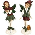 thumbnail image 2 of Design Toscano Santa s Victorian Holly Christmas Elves Statue Set of Two, 2 of 7
