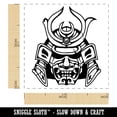 thumbnail image 2 of Samurai Warrior Oni Helmet Self-Inking Rubber Stamp Ink Stamper - Lime Green Ink - Small 1 Inch, 2 of 7