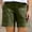 *Army Green, variant on Women's Summer Linen Blend Shorts with Pockets,Casual Loose Fit Bottoms Khaki,Womens Plus XXXL