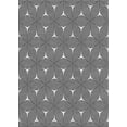 thumbnail image 1 of Ahgly Company Machine Washable Indoor Rectangle Transitional Charcoal Black Area Rugs, 2' x 3', 1 of 7