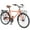 Orange, variant on Vintage 26-Inch 7-Speed Bicycle for Men and Women, Steel Frame Commuter Bike, Light Blue