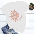 thumbnail image 3 of T-Shirt à Col Roulé Décontracté Imprimé Vintage pour Femme à Manches Longues T-Shirt pour Femme à Manches Courtes Chandails de Course à Col Rond Haut Blouse, 3 of 5