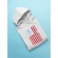 thumbnail image 3 of Vintage 1776 Patriotic Flag Hoodie Women's, 3 of 4