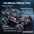 thumbnail image 4 of Camión RC Cirmine a escala 1:14 4WD, todoterreno, más de 40 km/h, 4 of 8