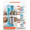 thumbnail image 4 of Batidora para Milkshake VEVOR 100W con Cabezal Único y Vaso de Acero Inoxidable, 4 of 9