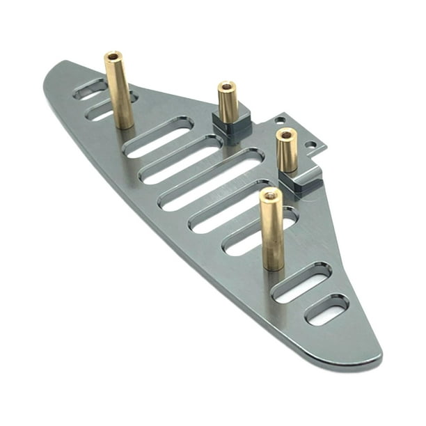 Pieza de repuesto para parachoques delantero RC, anticolisión, resistente, pieza de aluminio para coche RC Color titanio